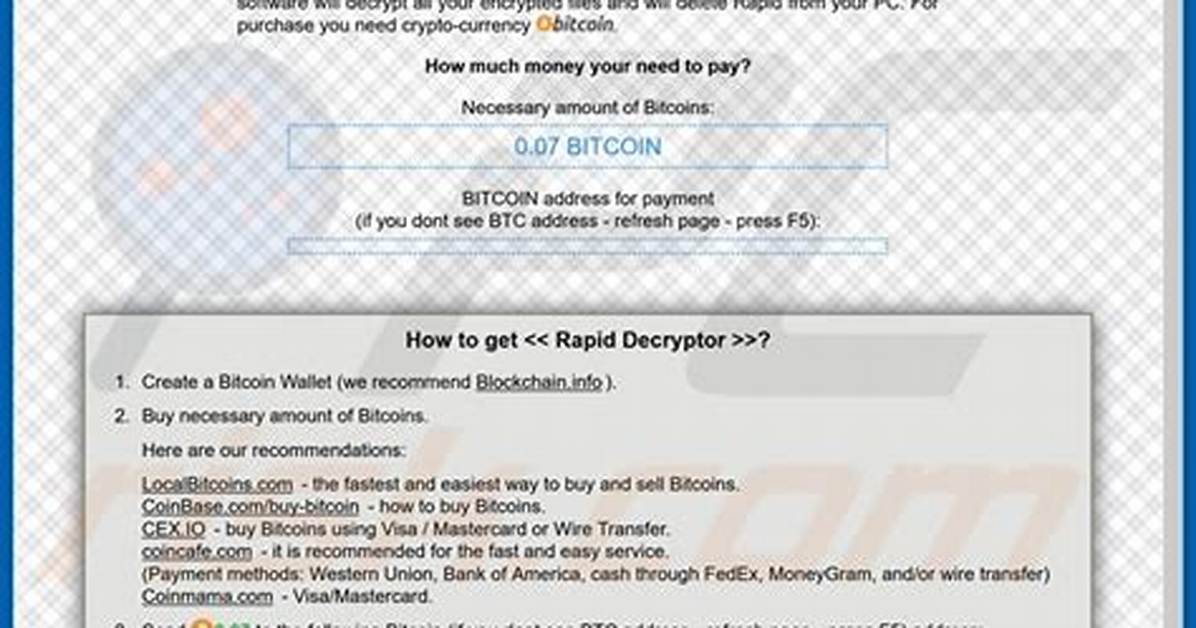 Rapid Ransomware 🔐 (. Rapid File) — Removal Guide
