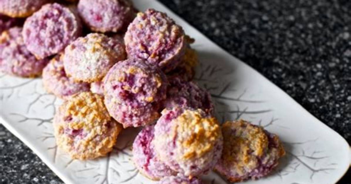 Raspberry Coconut Macaroons