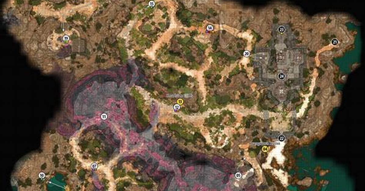 Ravaged Beach Map Baldur's Gate 3 (Bg3)