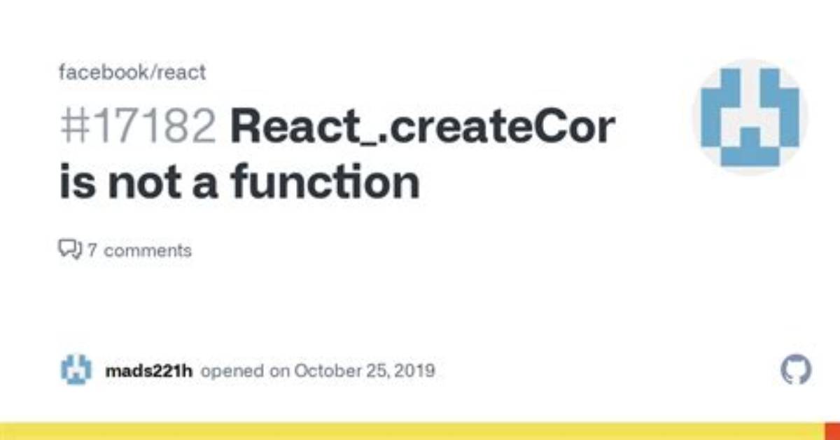 "React. createContext Is Not a Function" - but I Am Not Using It