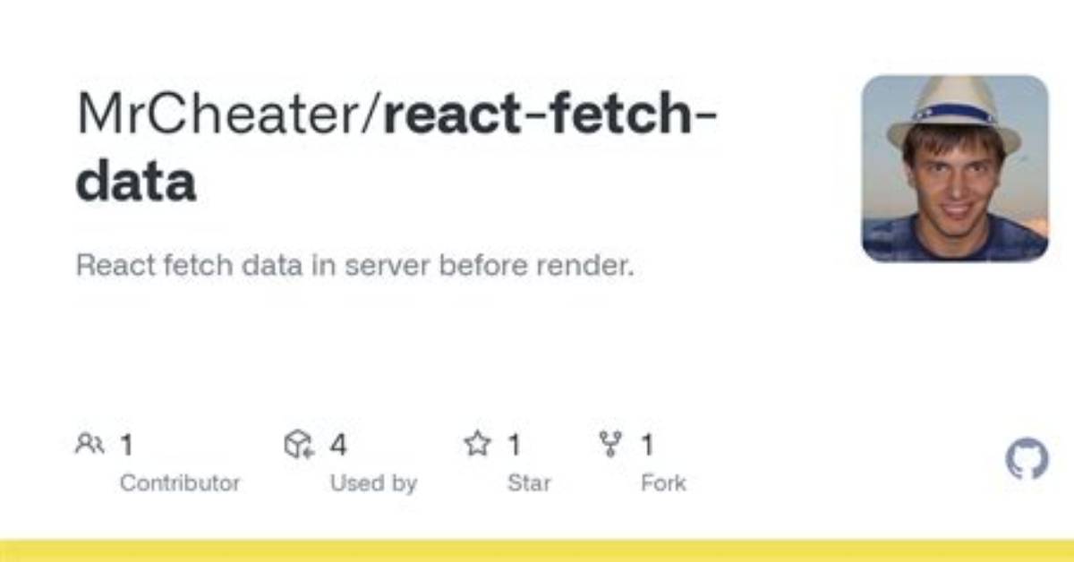 React Fetch Data in Server Before Render