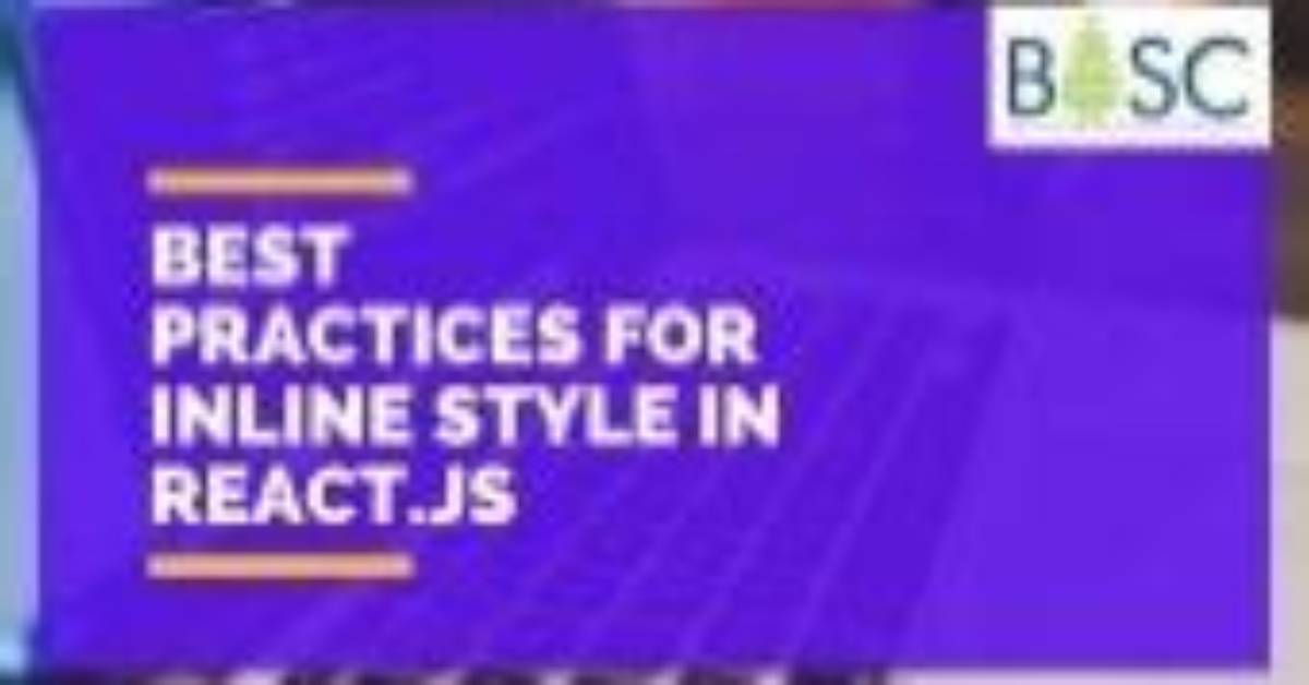 React. Js Inline Style Best Practices [Closed]