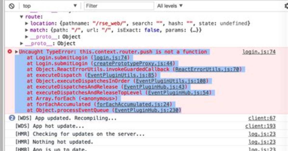 Reactjs Router V4 History. Push Not Working