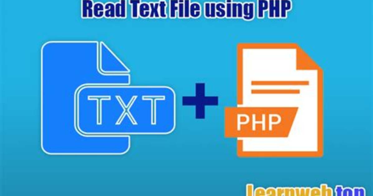 Read a Plain Text File with Php