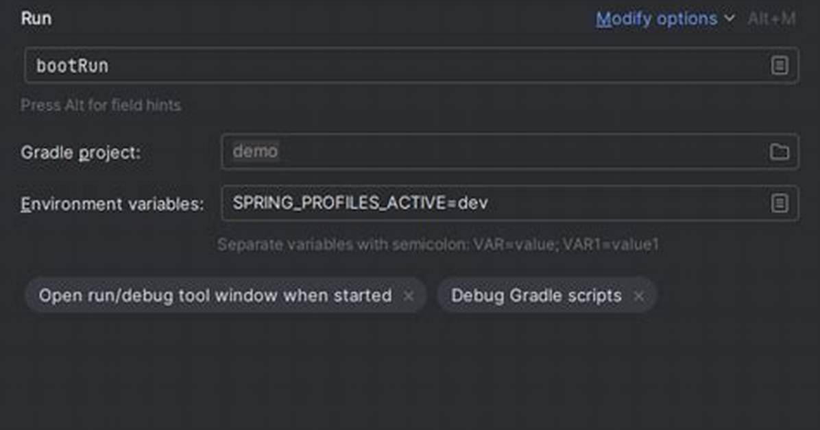 Read Environment Variable in Springboot