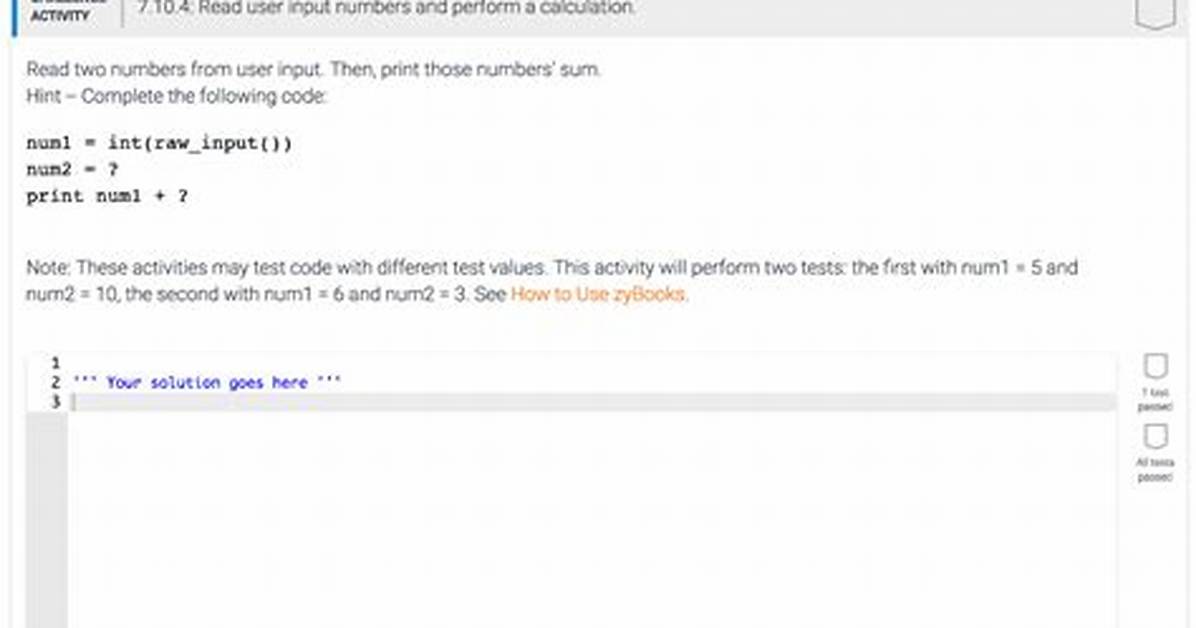 Read User Input Numbers and Perform a Calculation in Python