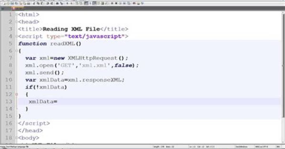 Read Xml File Using Javascript