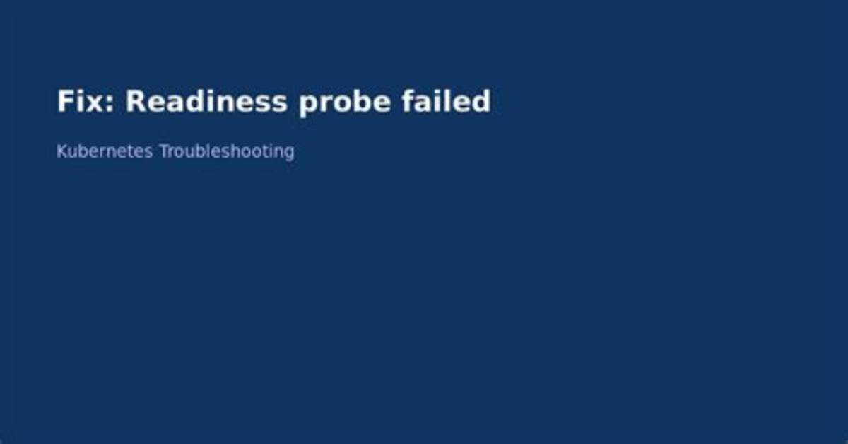 Readiness Probe Failed & Connection Refused Inside Kubernetes