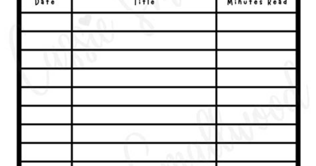 Reading Log