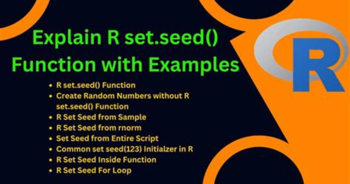 Reasons for Using the Set. Seed Function