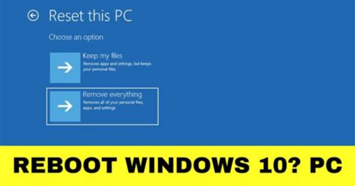 Reboot Windows 10 Pc Remotely