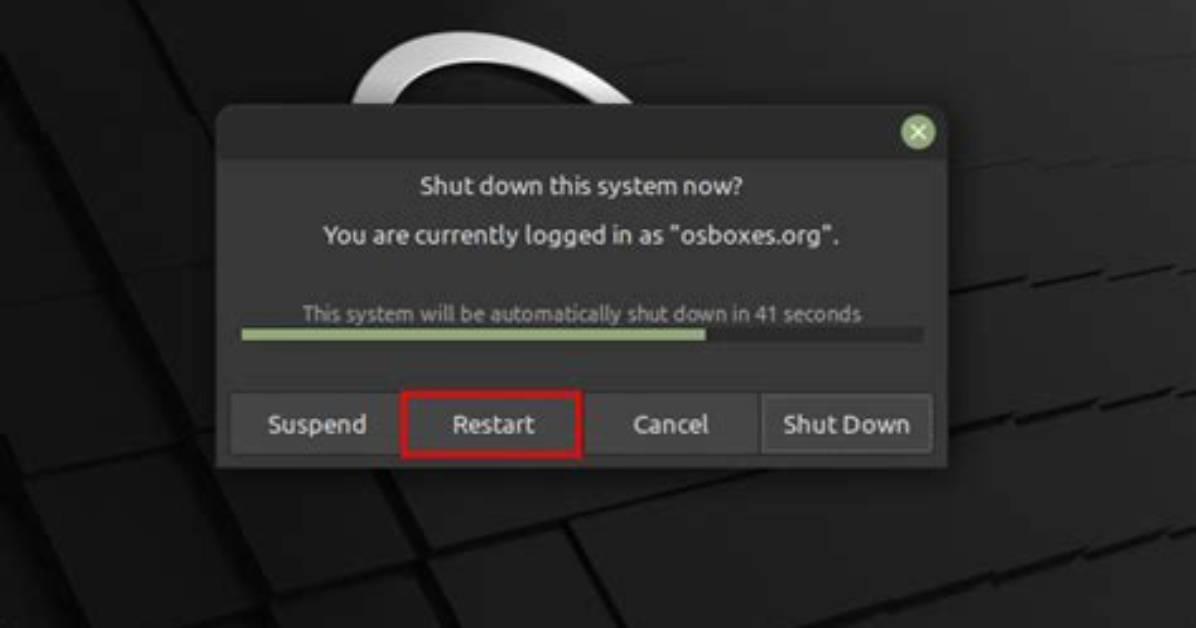 Rebooting Linux from Script