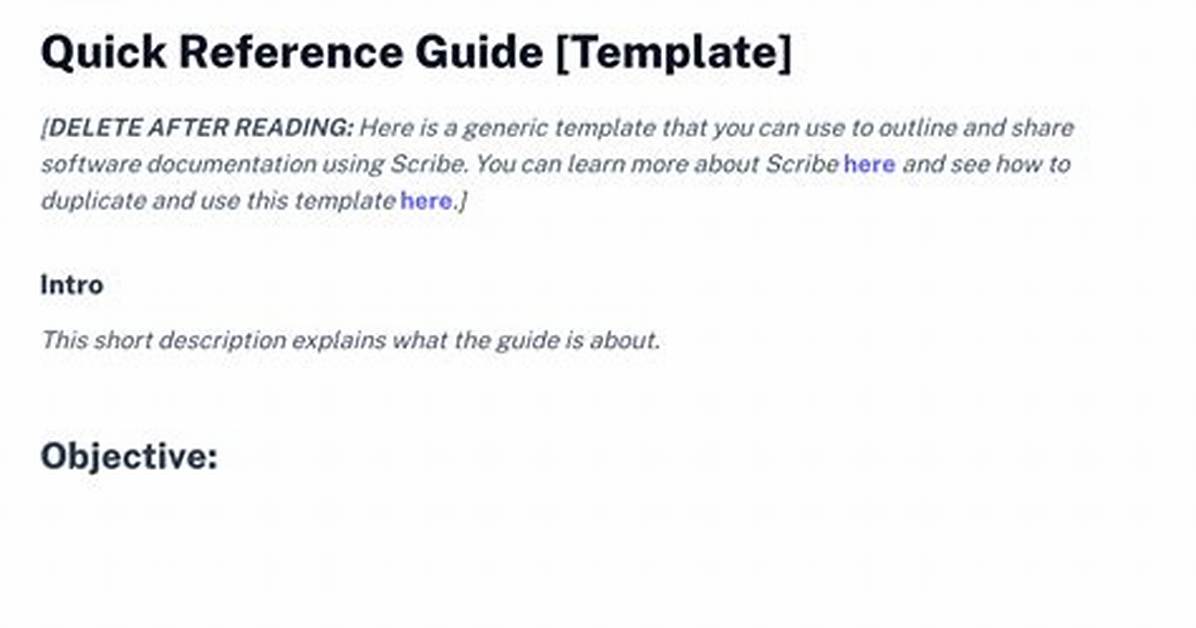 Reference Guides