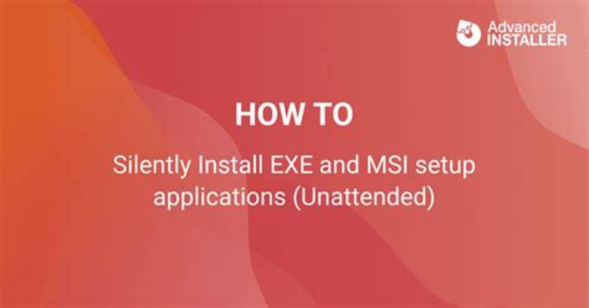 Regarding Silent Installation Using Setup. Exe Generated Using Installshield 2013 (. Issuite) Project File