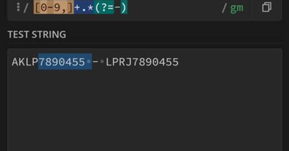 Regex for Numbers Only