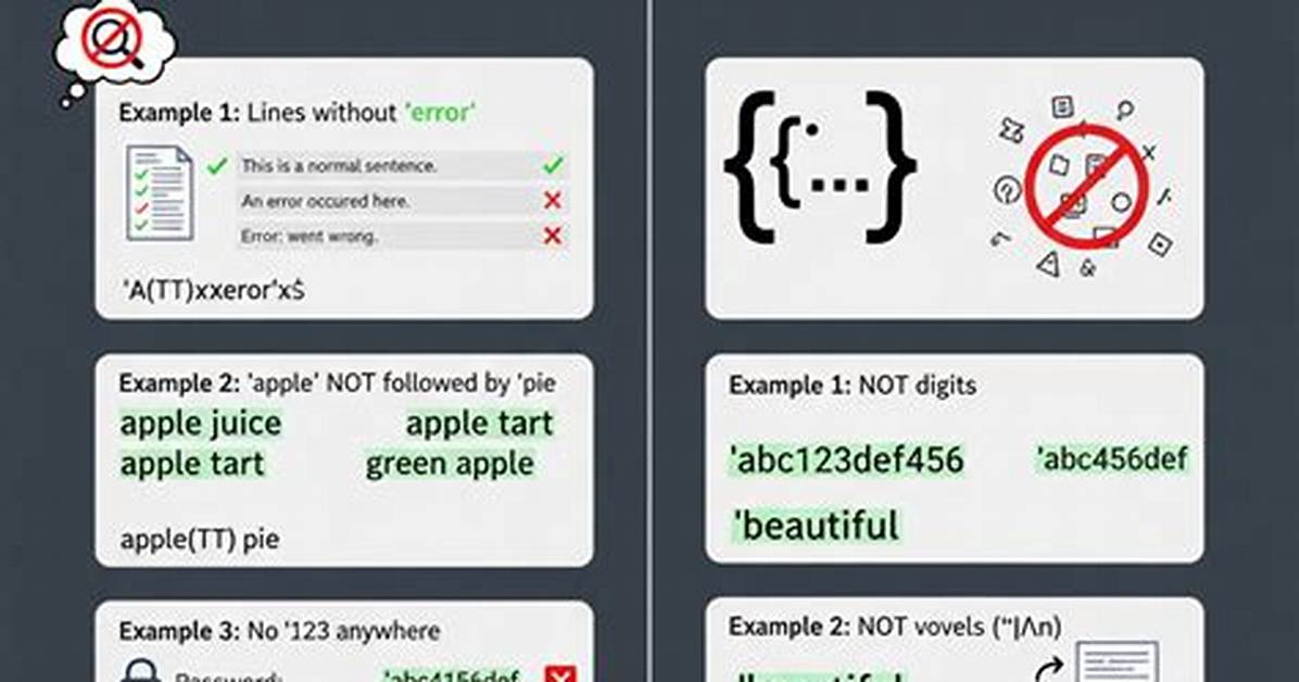 Regex Not Operator