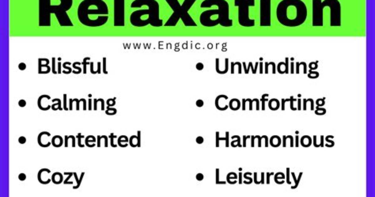 Relaxing Words: [Something You Lock]-Answers