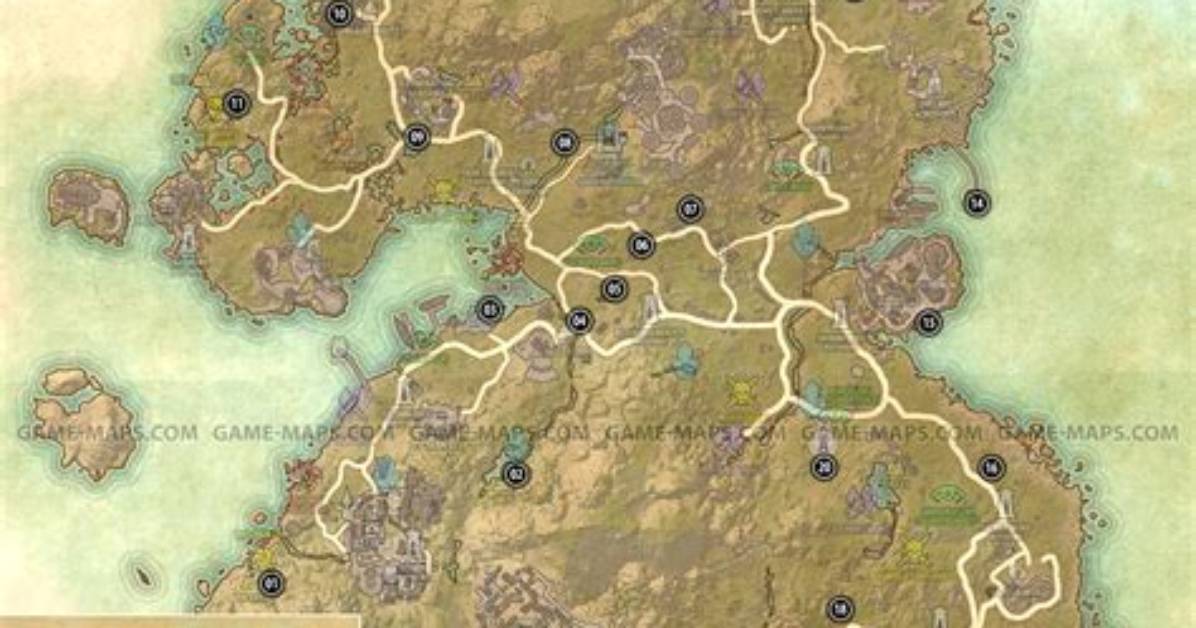 Relics of Summerset Map the Elder Scrolls Online (Eso)