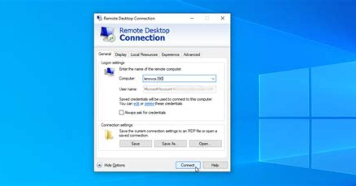 Remote Desktop -- Blue Screen After Login
