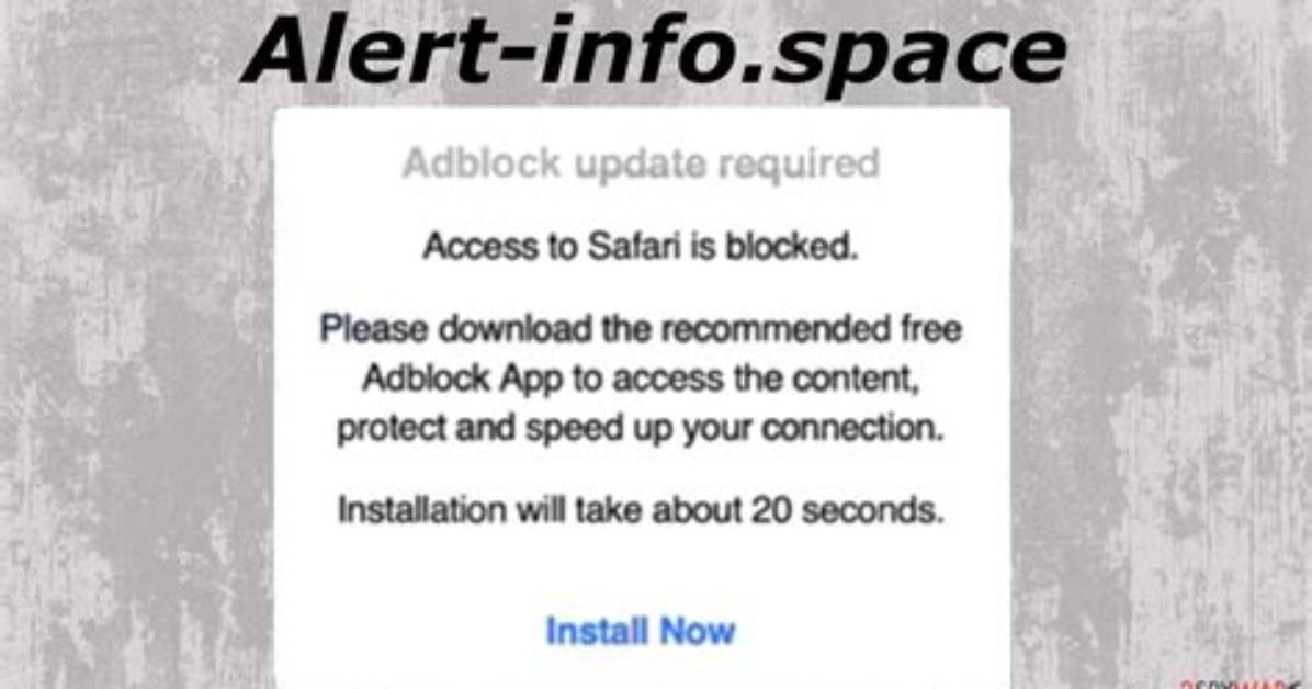 Remove Alert-Info. Space Virus — How to Fix Guide