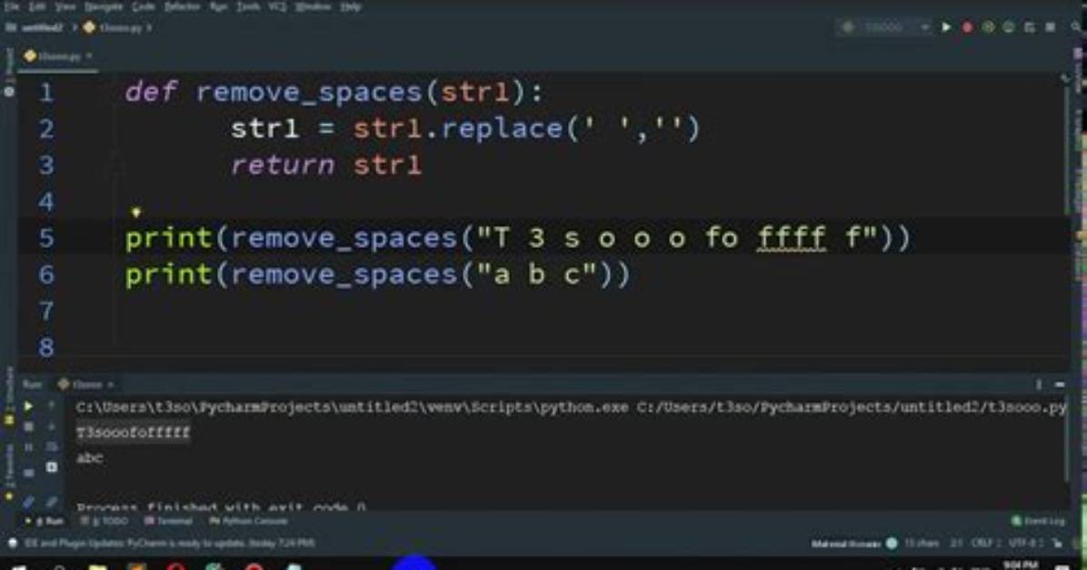 Remove All Spaces from a String in Sql Server