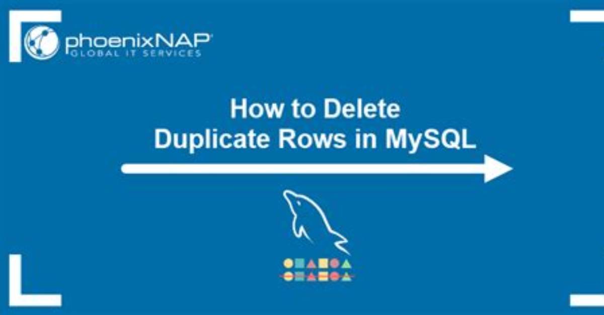 Remove Duplicate Rows in Mysql