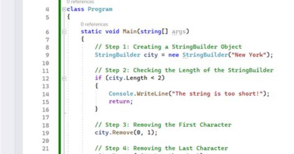 Remove Last Character of a Stringbuilder?