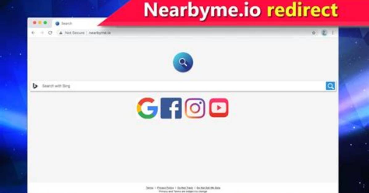 Remove Nearbyme. Io Browser Redirect