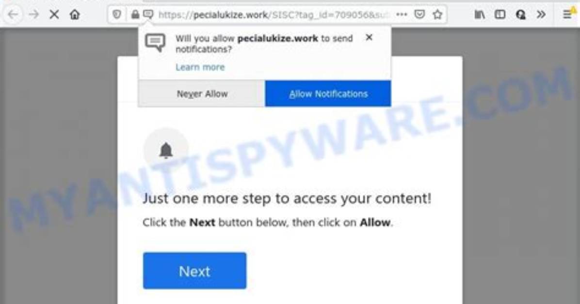 Remove Pecialukize. Work Pop-up Virus — How to Remove?