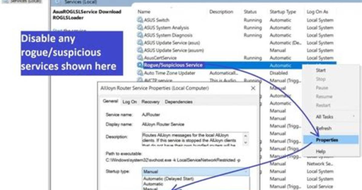 Remove Service-Update. Network Virus — How to Fix Guide