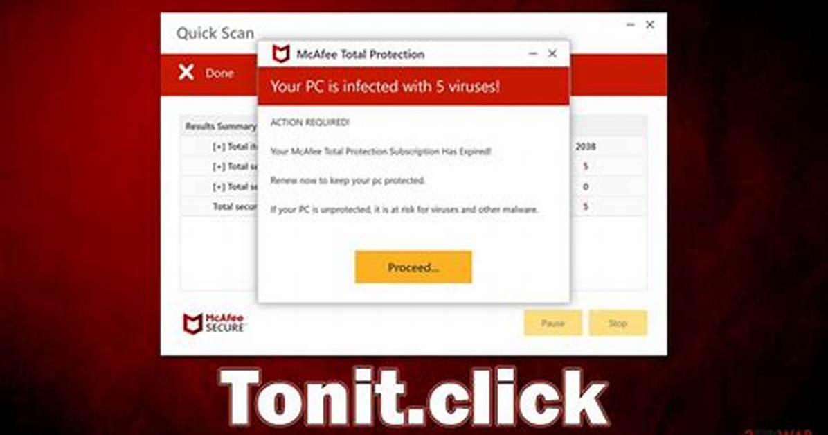 Remove Tonit. Click Virus — How to Fix Guide