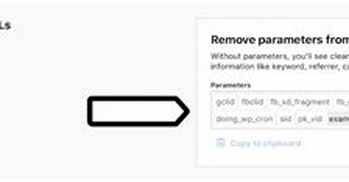 Remove Url Parameters Without Refreshing Page