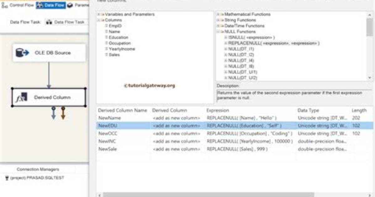 Replace Function in Ssis
