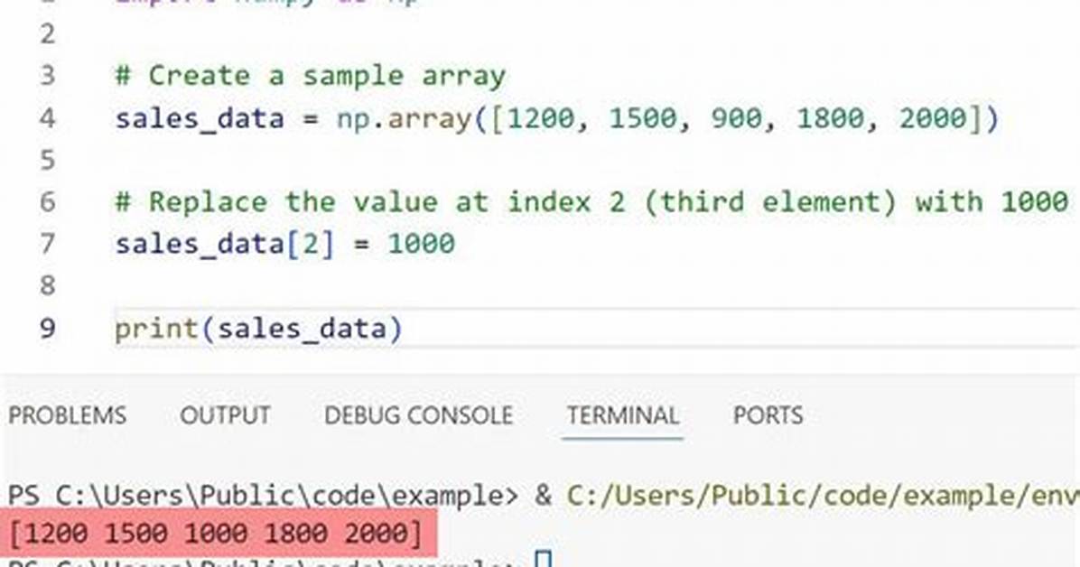 Replace Values of a Numpy Index Array with Values of a List