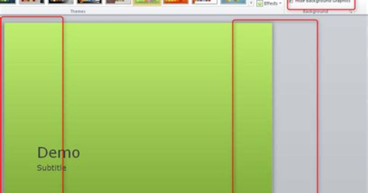 Replacing Background Graphics of a Powerpoint Theme