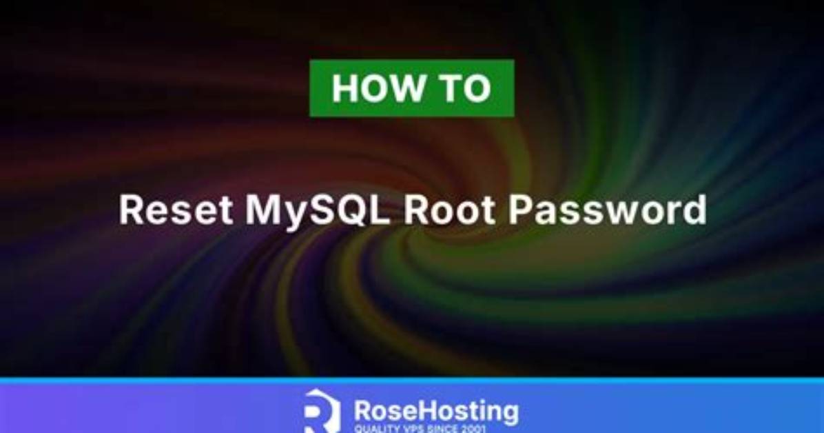 Resetting Mysql Server Root Password on Os X