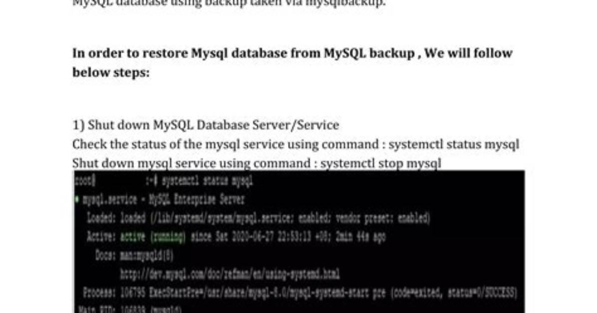 Restore All Mysql Database from a --All-Database Sql. Gz File