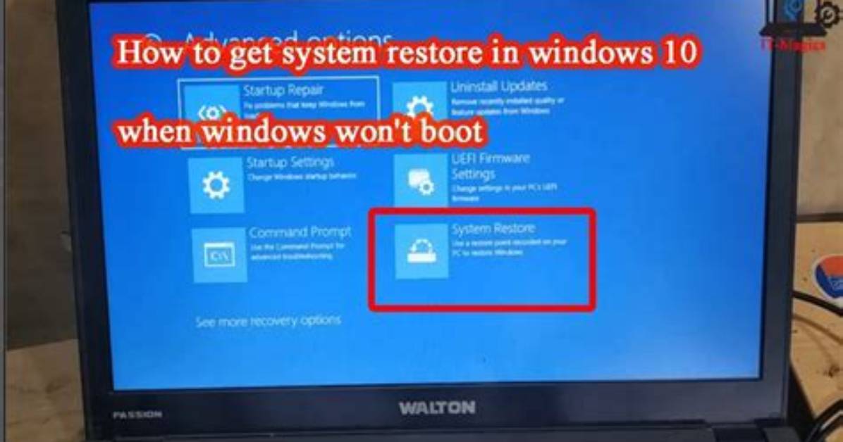 Restore Windows Bootloader