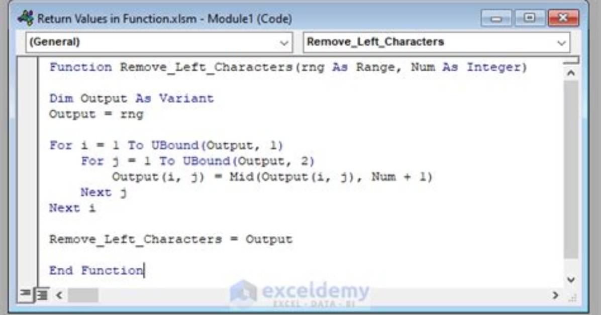Return Array from Function in Vba