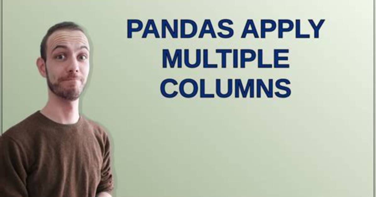 Return Multiple Columns from Pandas Apply()
