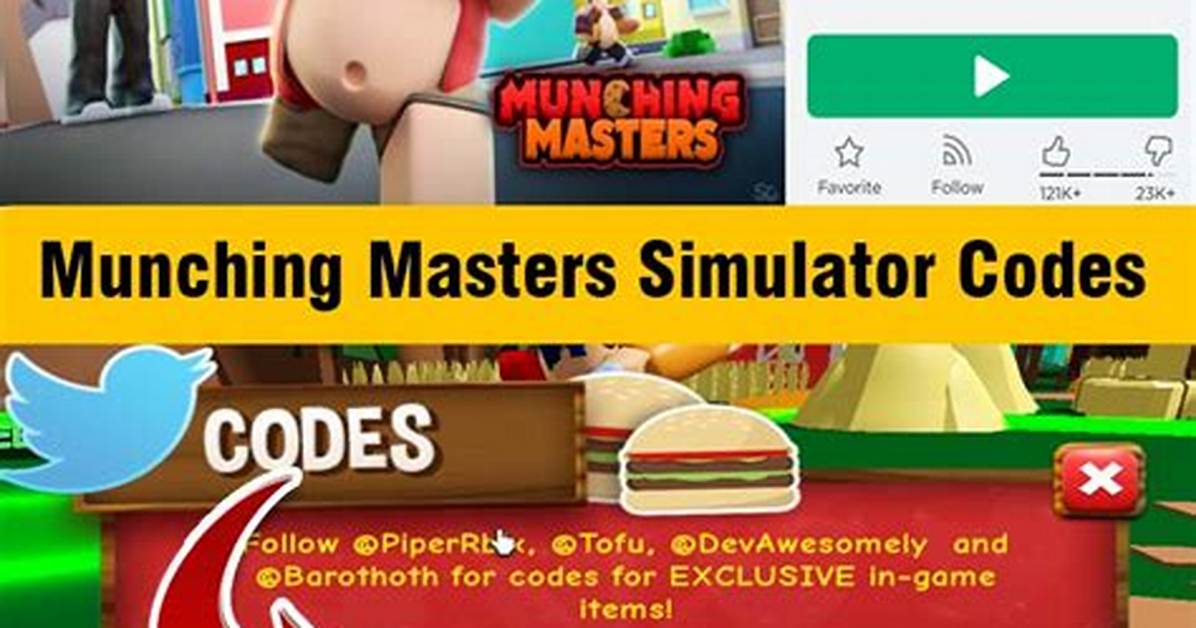 Roblox Munching Masters Codes - Updated List (June 2022)