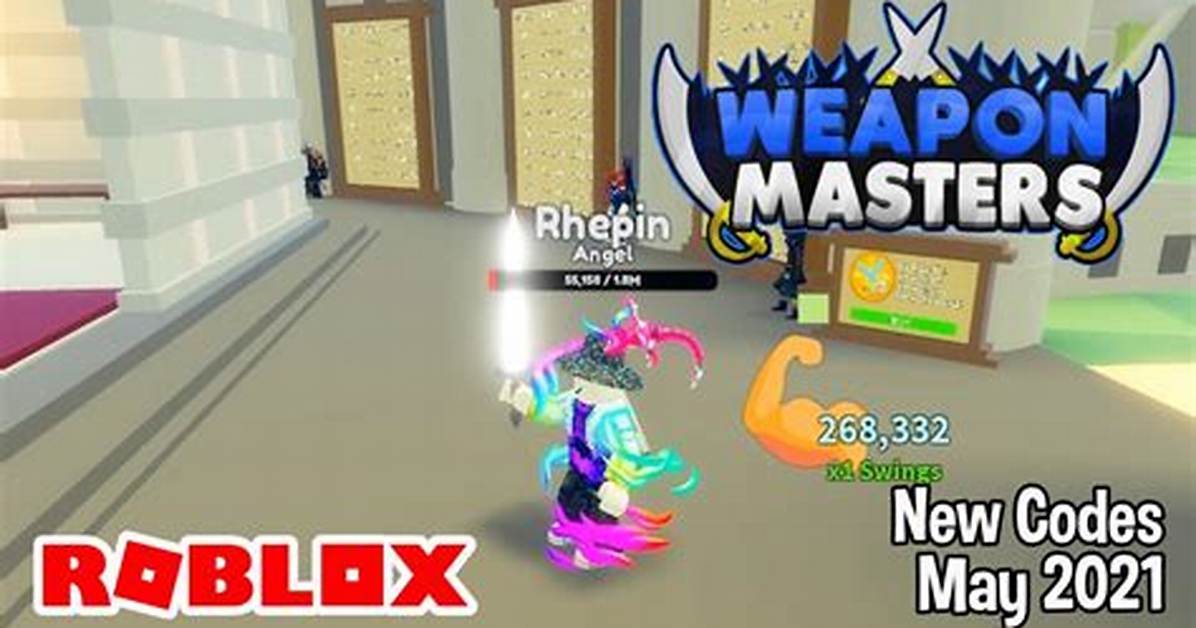 Roblox Weapon Masters Codes (May 2021) - New