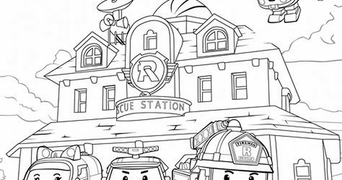 Robocar Coloring Book - Robocar Poli Games