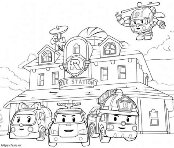 Robocar Coloring Book - Robocar Poli Games