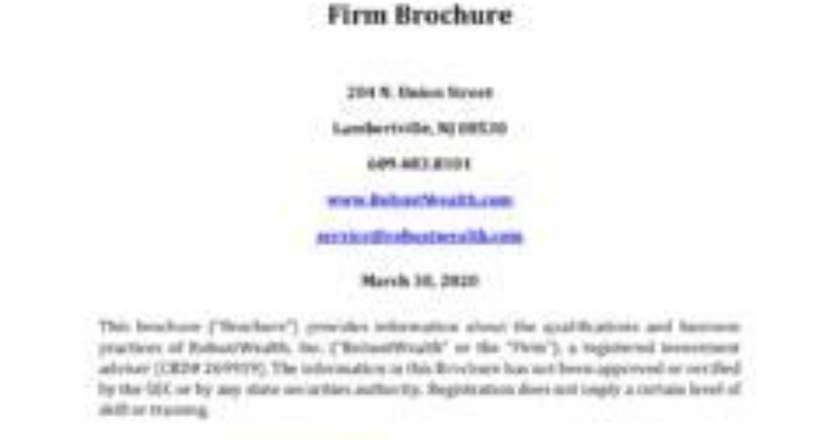 Robustwealth Inc. (Lambertville)
