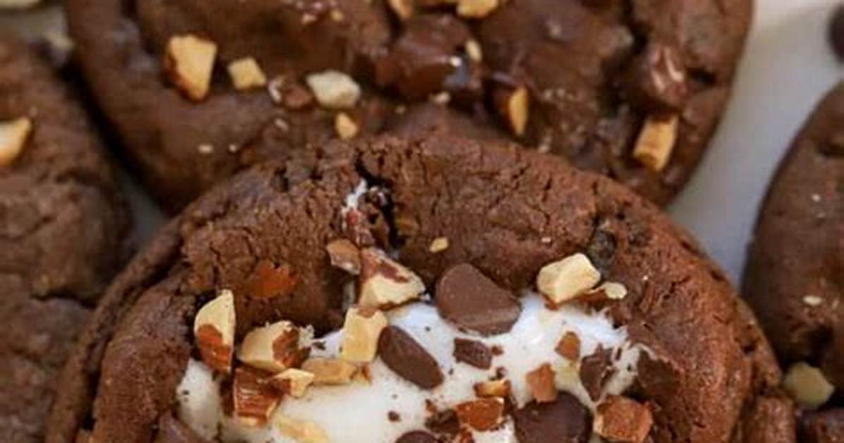 Rocky Road Cookies - Celebrating Sweets