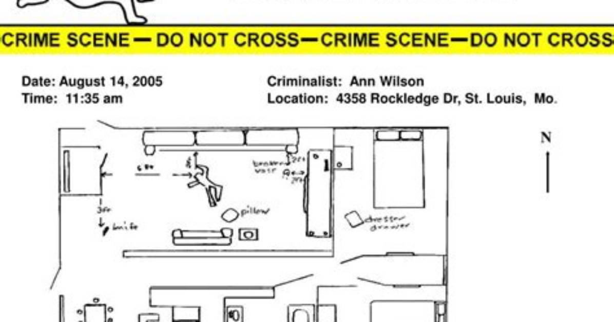 Rough Sketch Crime Scene