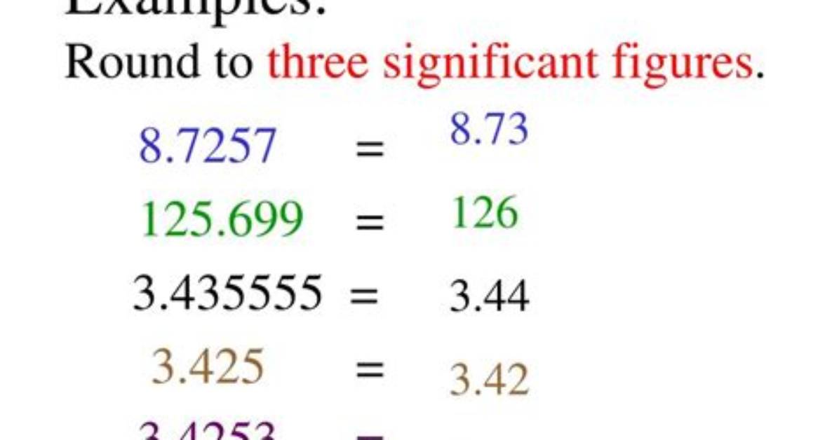 Round to Three Significant Figures