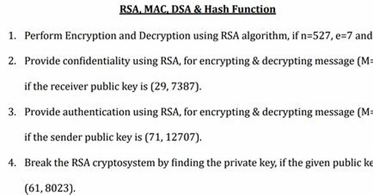 Rsa Decryption Using Only N E and C