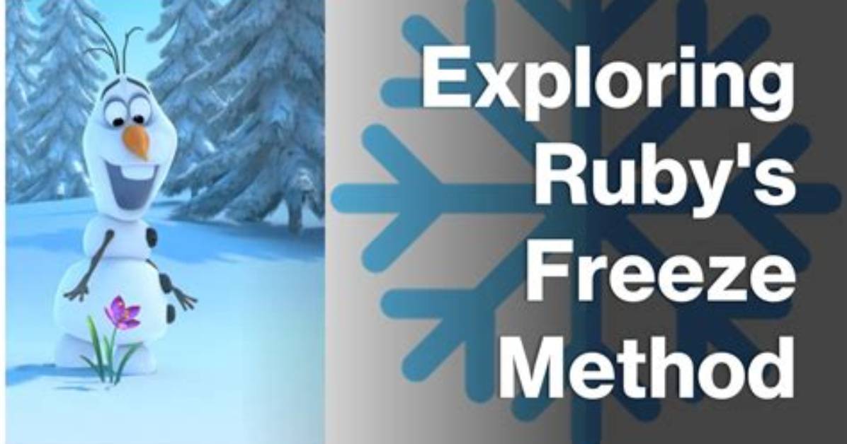 Ruby Freeze Method